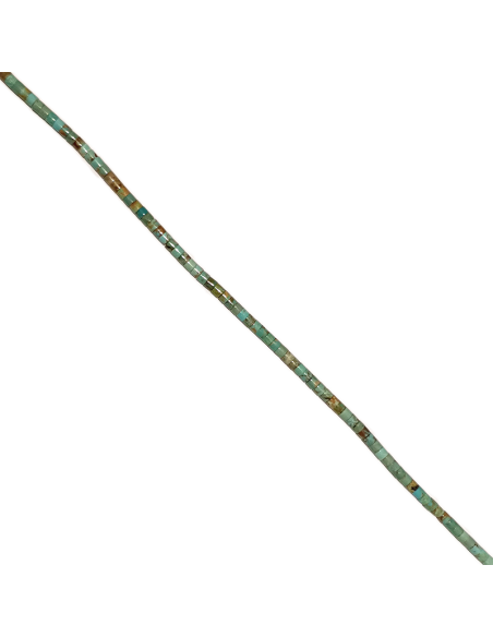 Turquoise Heishi 3mm verte  Heishi et donuts- 2