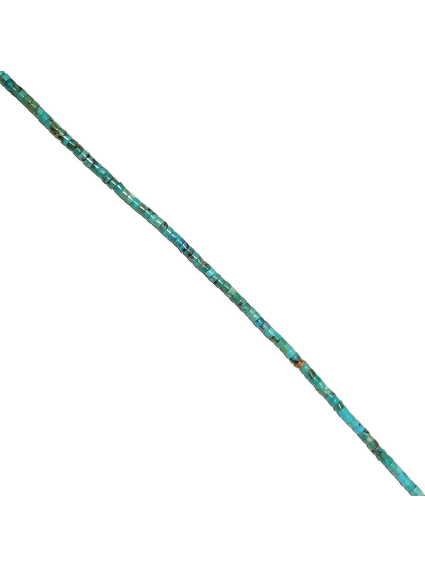 Turquoise Heishi 3mm bleue verte  Heishi et donuts- 1 2