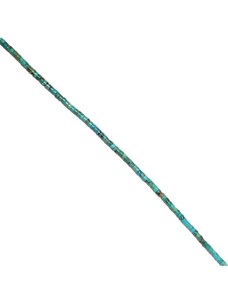 Turquoise Heishi 3mm bleue verte  Heishi et donuts- 2