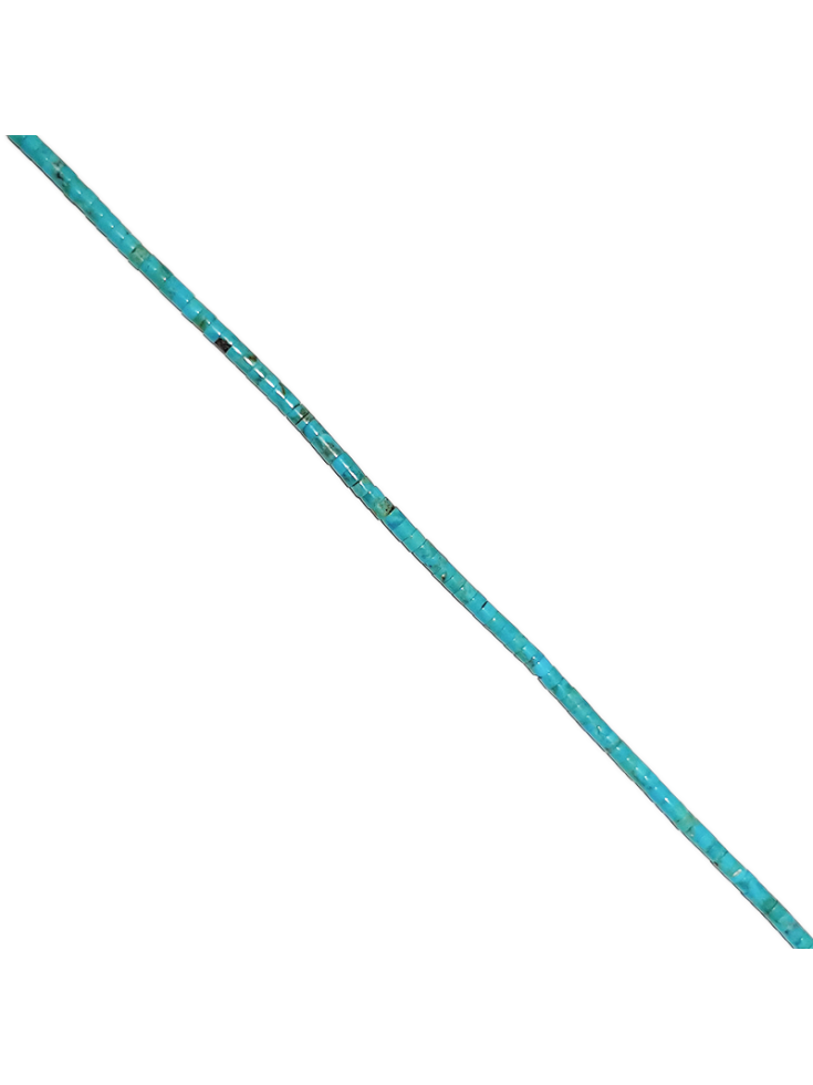 Turquoise Heishi 3mm bleue  Heishi et donuts- 2