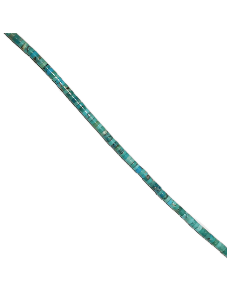 Turquoise Heishi 4mm bleue  Heishi et donuts- 2
