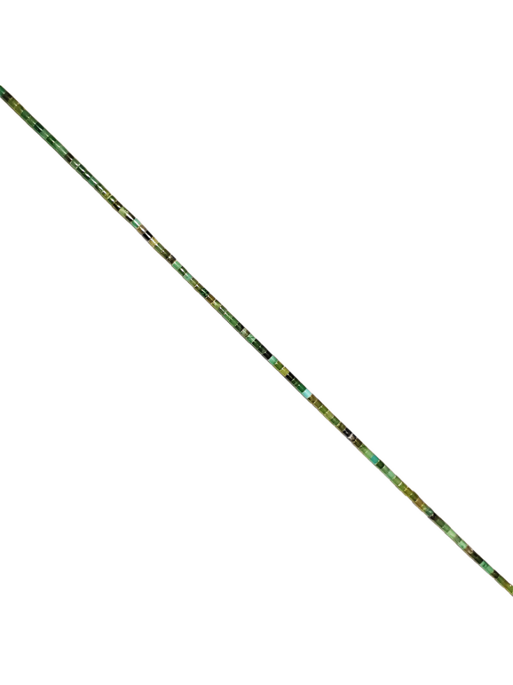 Turquoise Heishi 2mm verte  Heishi et donuts- 2