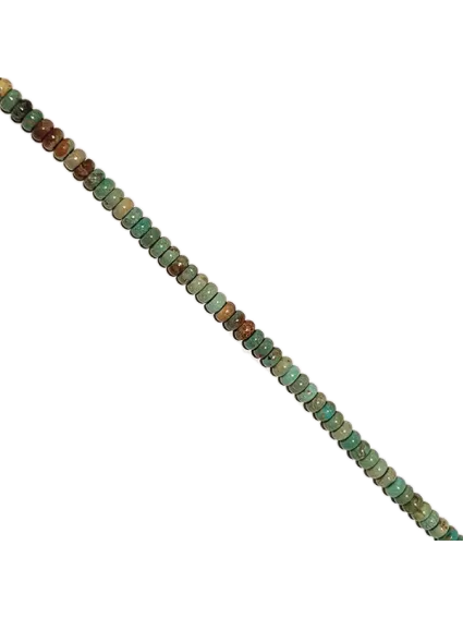 Turquoise rondelle 4mm verte  Heishi et donuts- 1 2