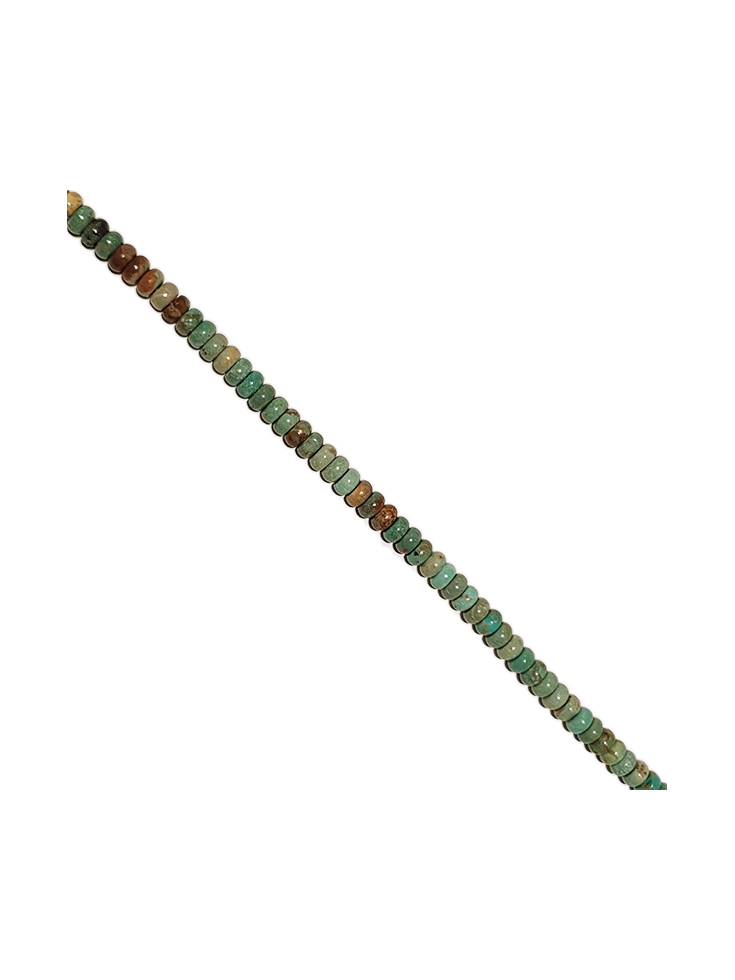 Turquoise rondelle 4mm verte  Heishi et donuts- 2