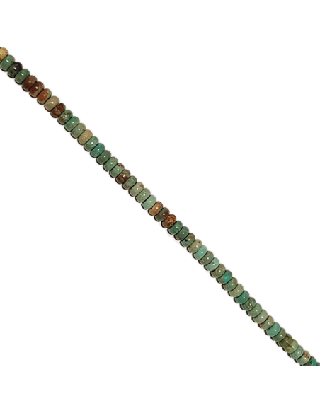Turquoise rondelle 4mm verte  Heishi et donuts- 2