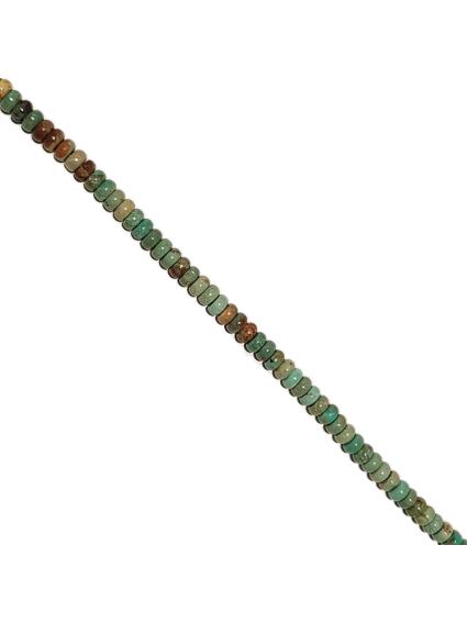 Turquoise rondelle 6mm verte  Heishi et donuts- 1 2
