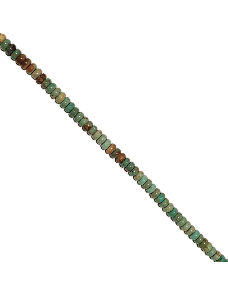 Turquoise rondelle 6mm verte  Heishi et donuts- 2