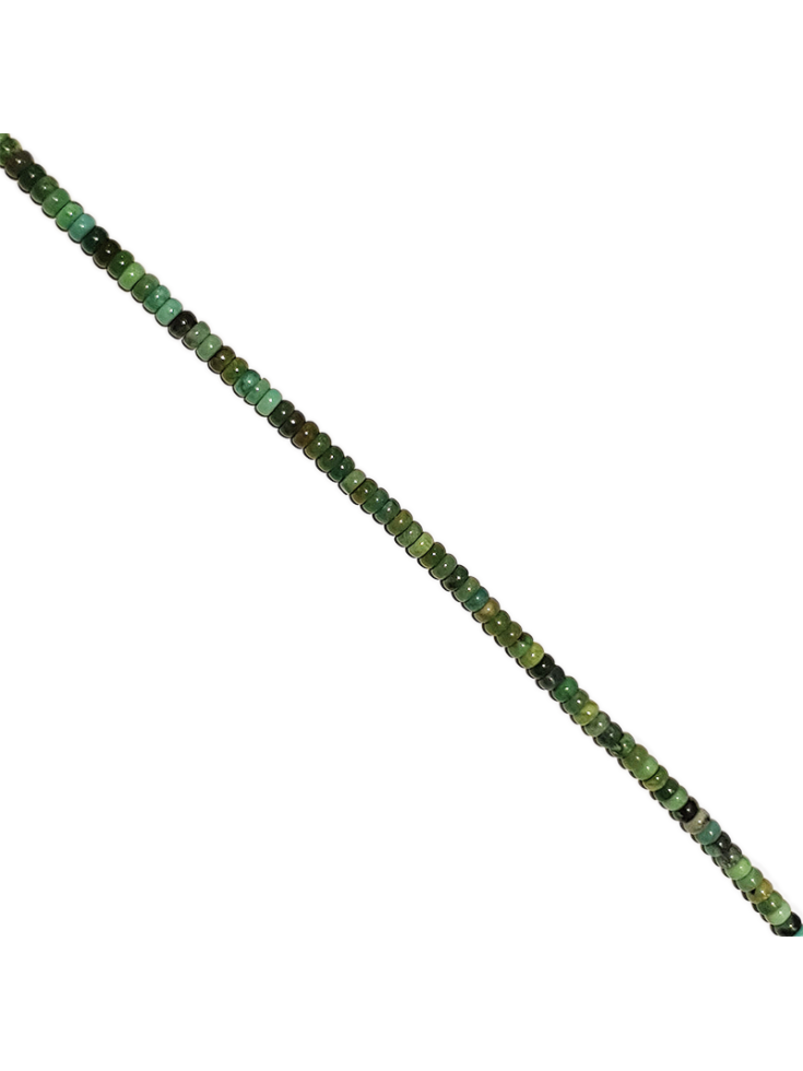 Turquoise rondelle 4mm verte  Heishi et donuts- 2