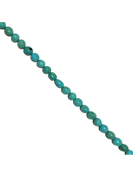 Turquoise galet arrondi 6-9mm  Heishi et donuts- 1 2