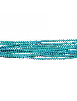 Turquoise ronde 4mm bleue Perles rondes 4-5mm - 1