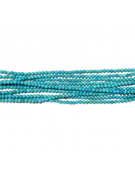 Turquoise ronde 3mm bleue Perles rondes 2-3mm - 1