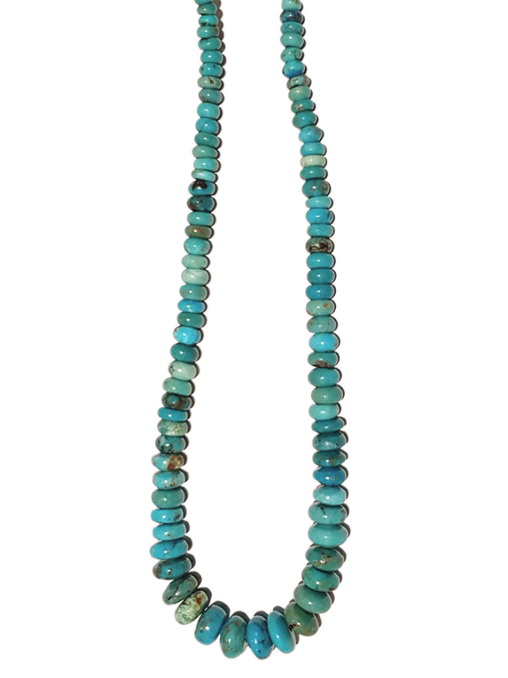 Turquoise rondelle en chute 4-10mm bleue  Heishi et donuts- 2