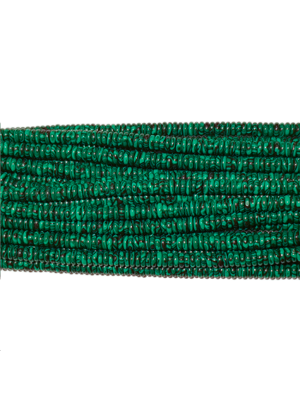 Malachite reconstituée heishi 6mm