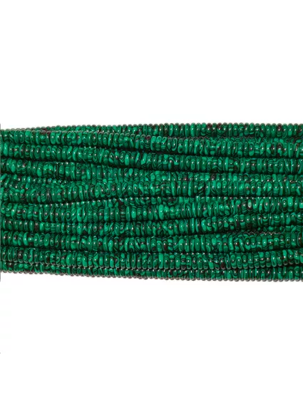 Malachite reconstituée heishi 6mm