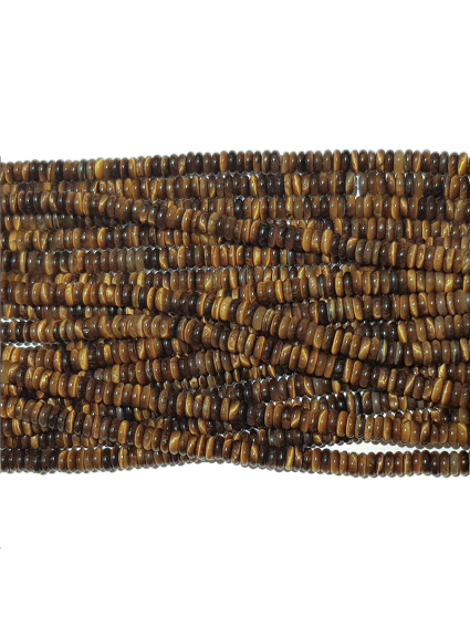 Tiger eye rondelle heishi 2x6mm