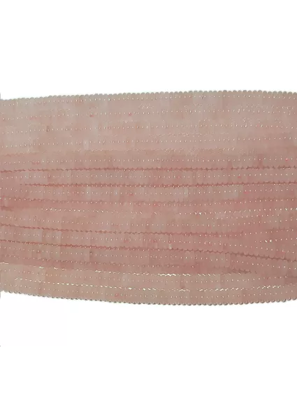 Rose Quartz rondelle heishi 2x6mm 