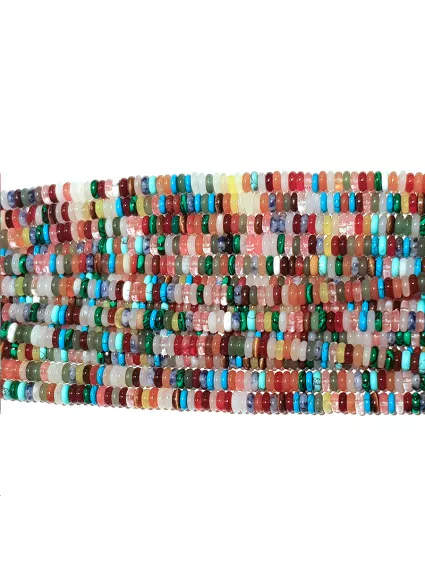 Mix de pierres rondelle heishi 2x6m