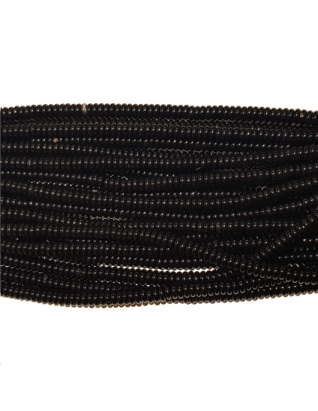 Onyx rondelle heishi 2x6mm  Onyx rondelle heishi 2x6mm