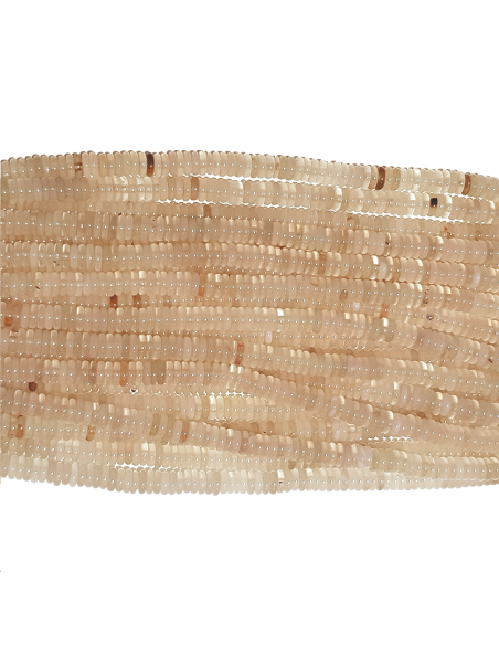 Agate rondelle heishi 2x6mm 