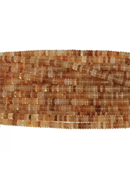 Red Agate rondelle heishi 2x6mm 