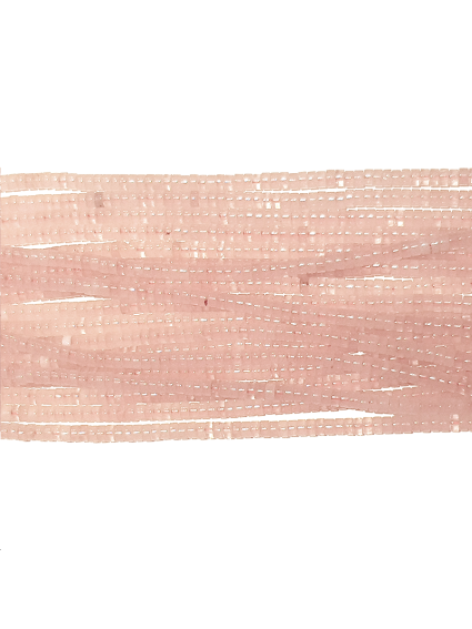 Rose Quartz rondelle heishi 4mm