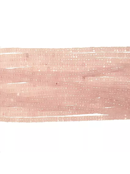 Rose Quartz rondelle heishi 4mm