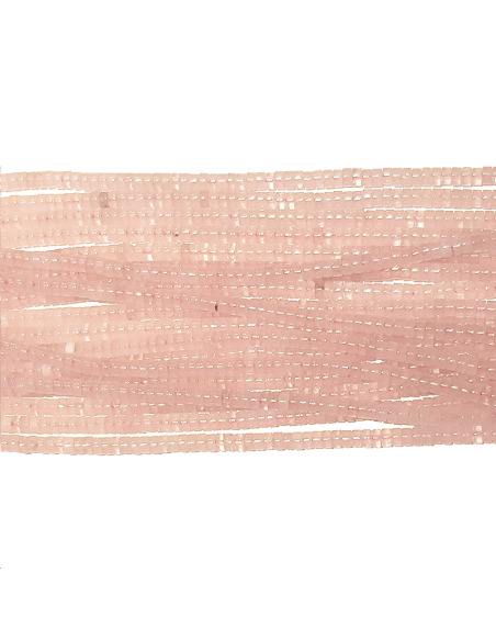 Rose Quartz rondelle heishi 4mm Rose Quartz rondelle heishi 4mm