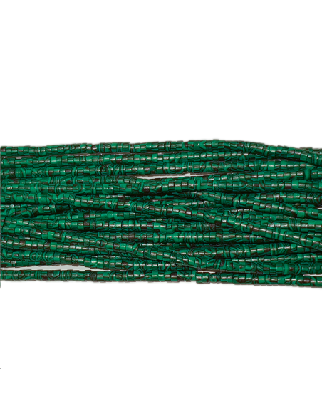Malachite reconstituée heishi 4mm Malachite reconstituée heishi 4mm