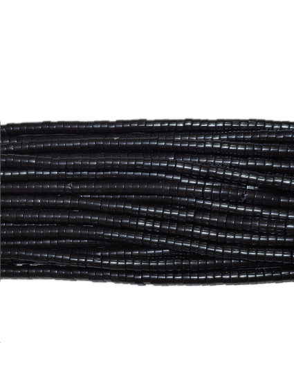 Black agate / onyx rondelle heishi