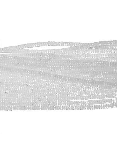 Clear Quartz rondelle heishi 2x4mm  Clear Quartz rondelle heishi 2x4mm