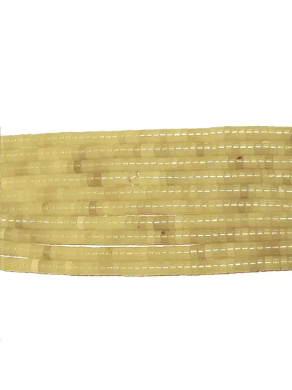 Lemon jade rondelle heishi 3x6mm 