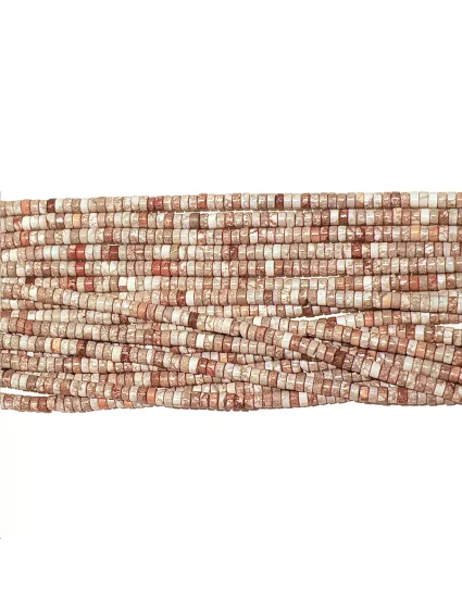 Jaspe renforcé heishi 2x4mm