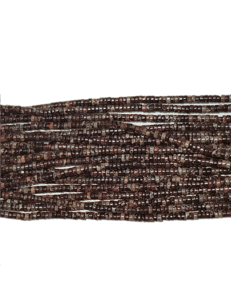 Jaspe renforcé heishi 2x4mm