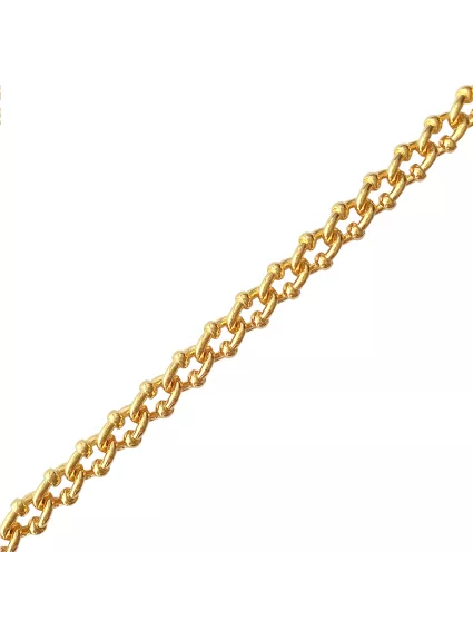 Chaîne ovale 12,4x8,6mm doré