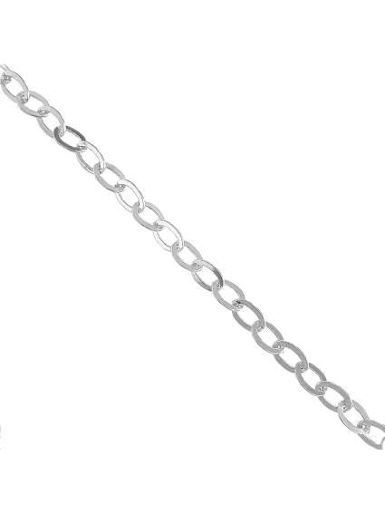 Chaîne maille ovale plate 10,5x7mm 
