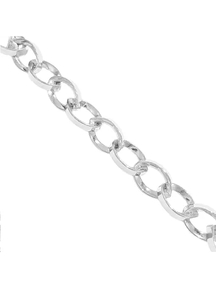 Chaîne ovale biseauté 16x11mm