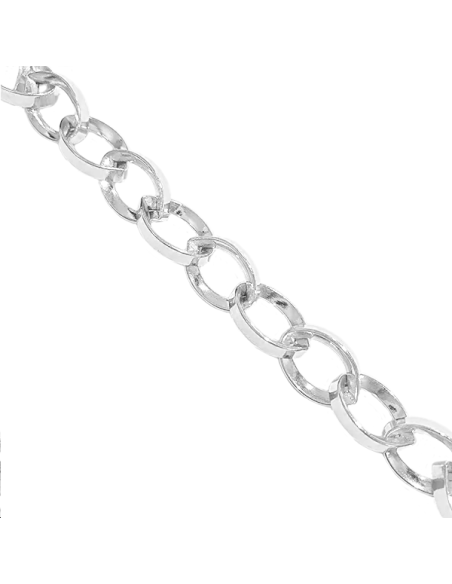Chaîne ovale biseauté 16x11mm