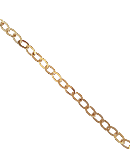 Chaîne maille ovale plate 10,5x7mm 