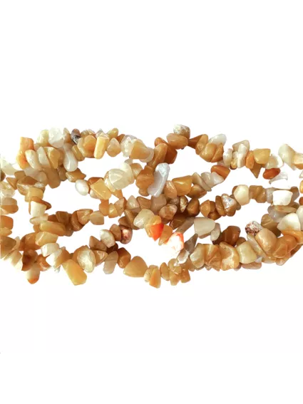 Yellow jade chips 5-8mm