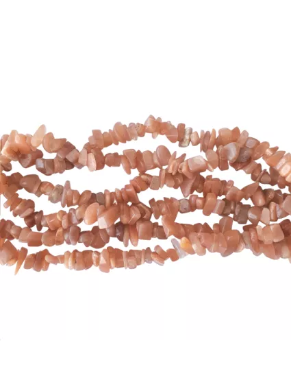 Sunstone / Peach moonstone chips 5-