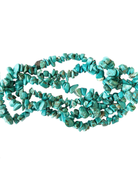 Blue turquoise chips 5-8mm