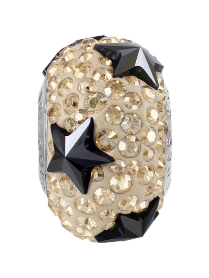 Pave bead 15mm je he/cr go sh