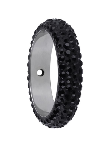 Pavé ring 14.5mm  1 trou