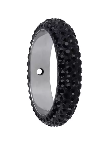 Pave ring 18.5mm 2 trous