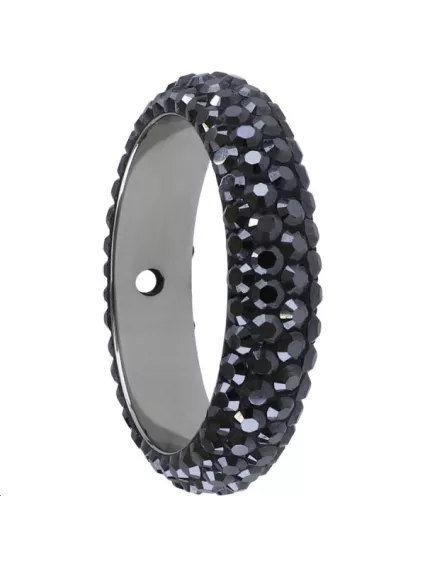 Pave ring 18.5mm 2 trous