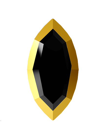 Strass plat navette 8mm hotfix