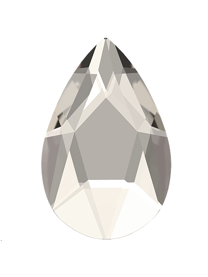 Pear flat back 14x9mm