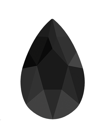 Pear flat back 8x5mm