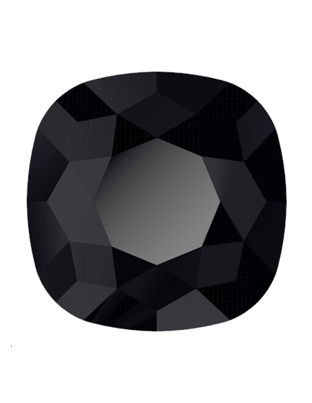 Cushion flat back 7mm jet