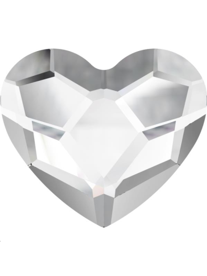 Heart flat back 6mm crystal